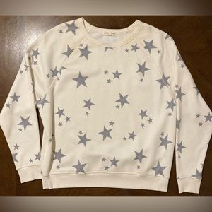 Ladies Size Small Grayson Threads Fleece Pullover Sweatshirt W/ Stars